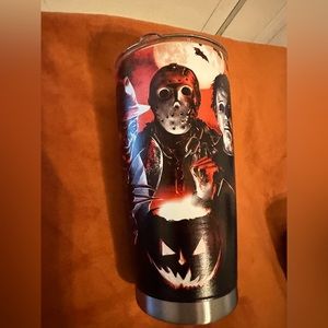 Halloween Tumbler, Freddie, Michael And Jason